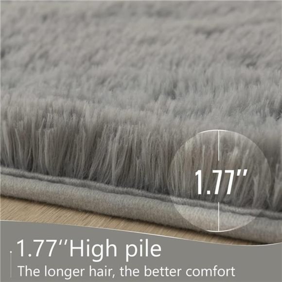 NEW Ultra Soft Fluffy Luxury Area Rug - Picture 3 of 6